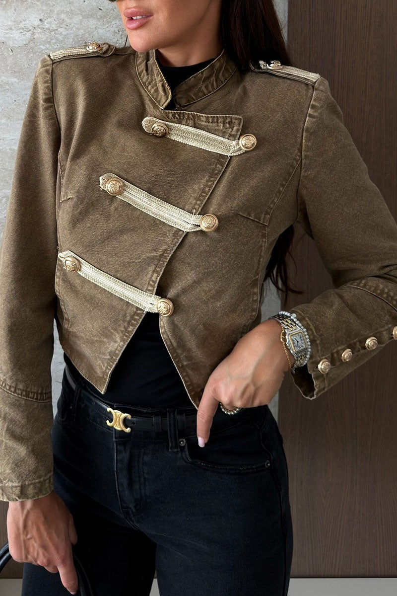 Cropped Military Jacket