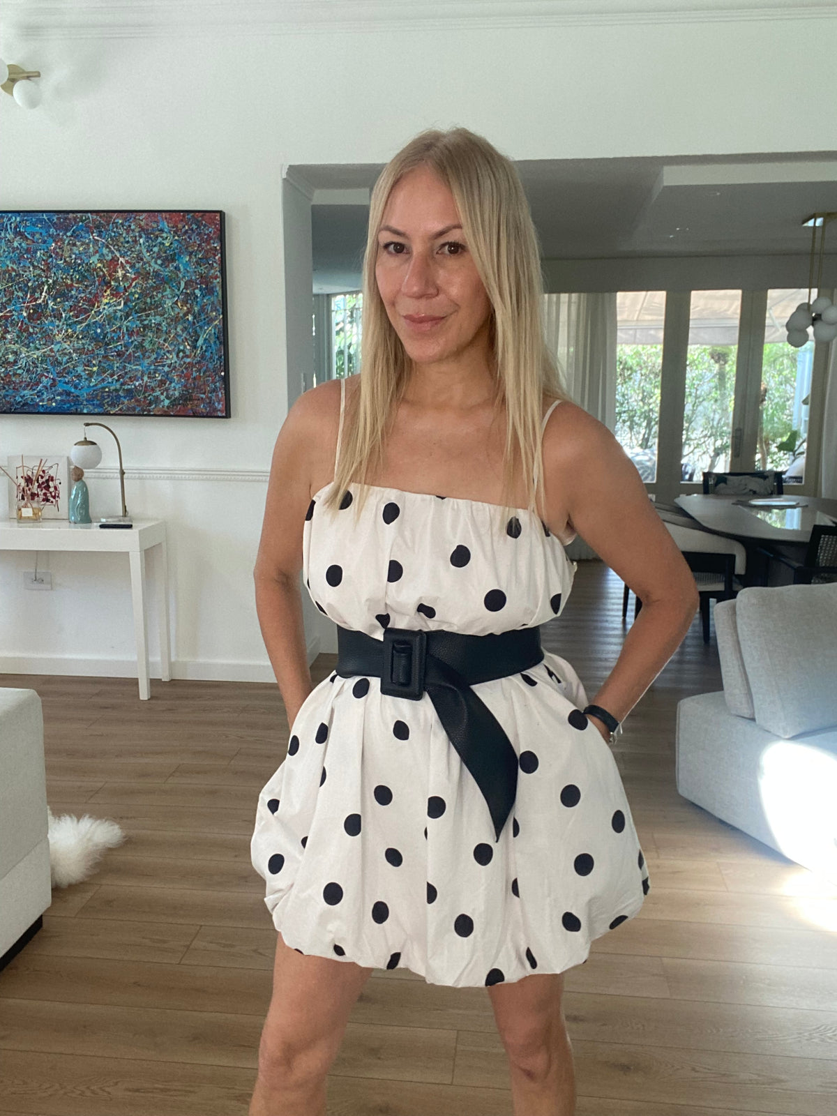 Polka Dot Mini Dress