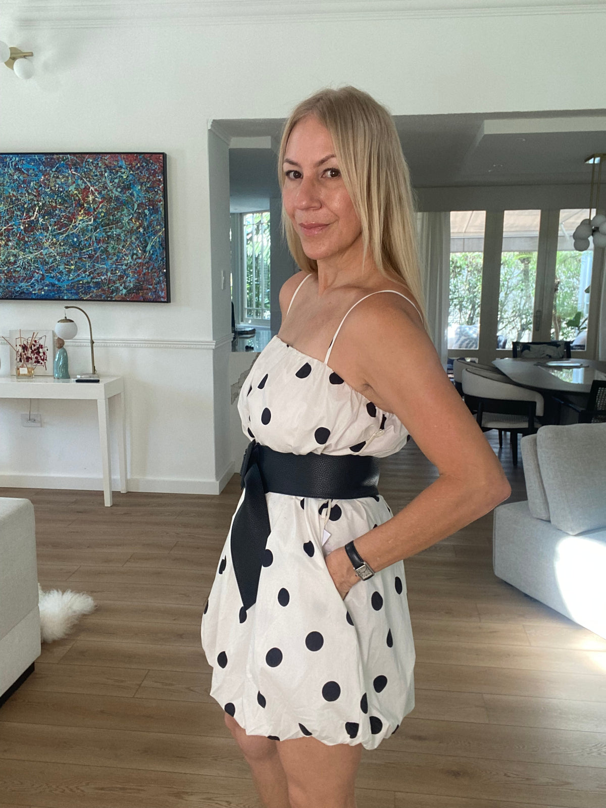 Polka Dot Mini Dress
