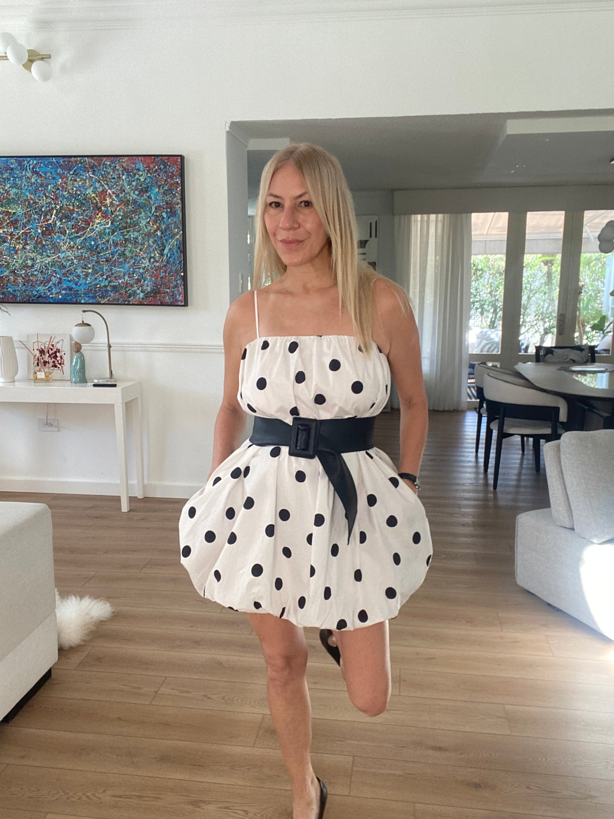 Polka Dot Mini Dress
