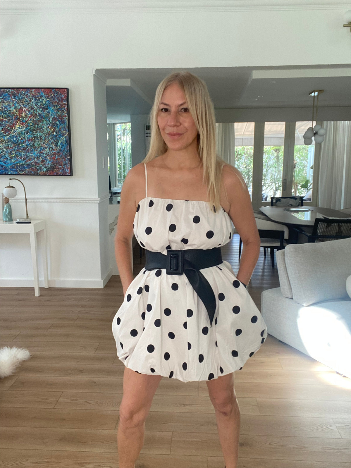 Polka Dot Mini Dress