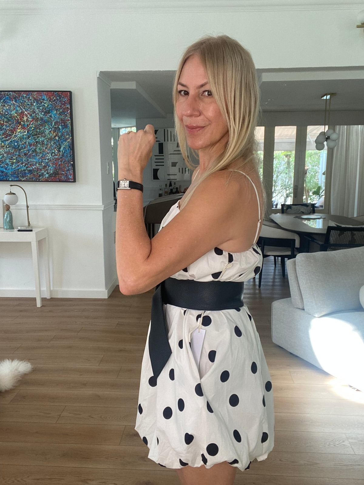 Polka Dot Mini Dress