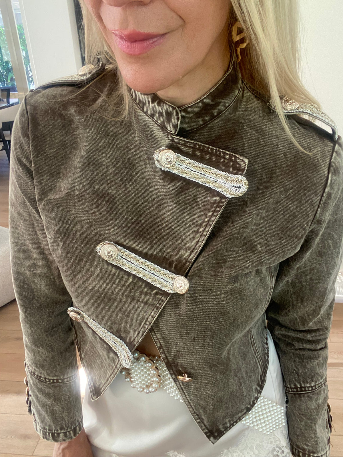 Cropped Military Jacket