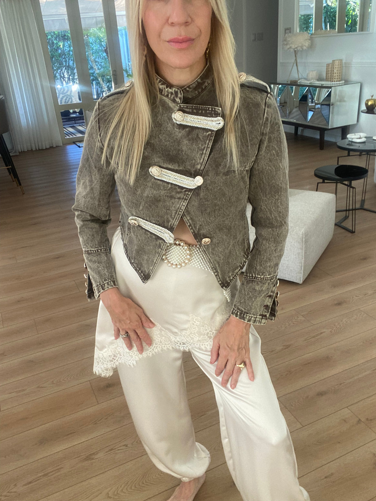 Cropped Military Jacket