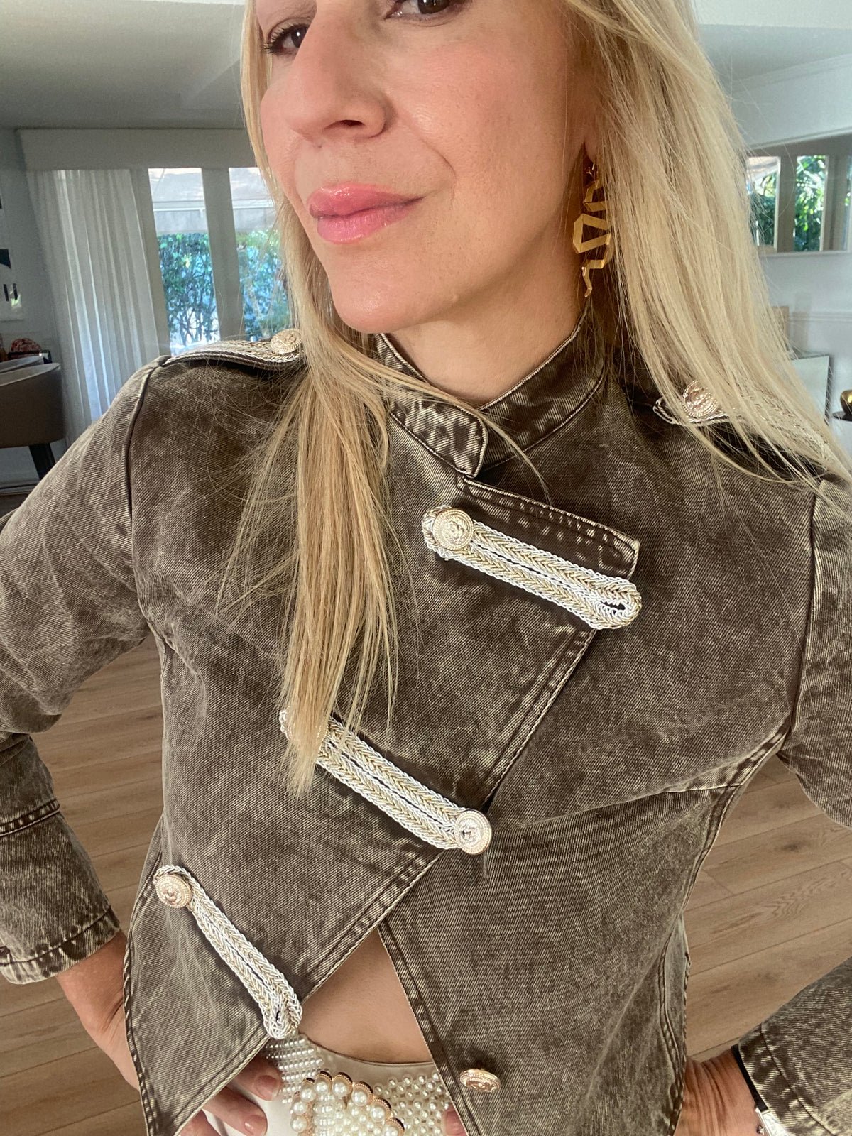 Cropped Military Jacket