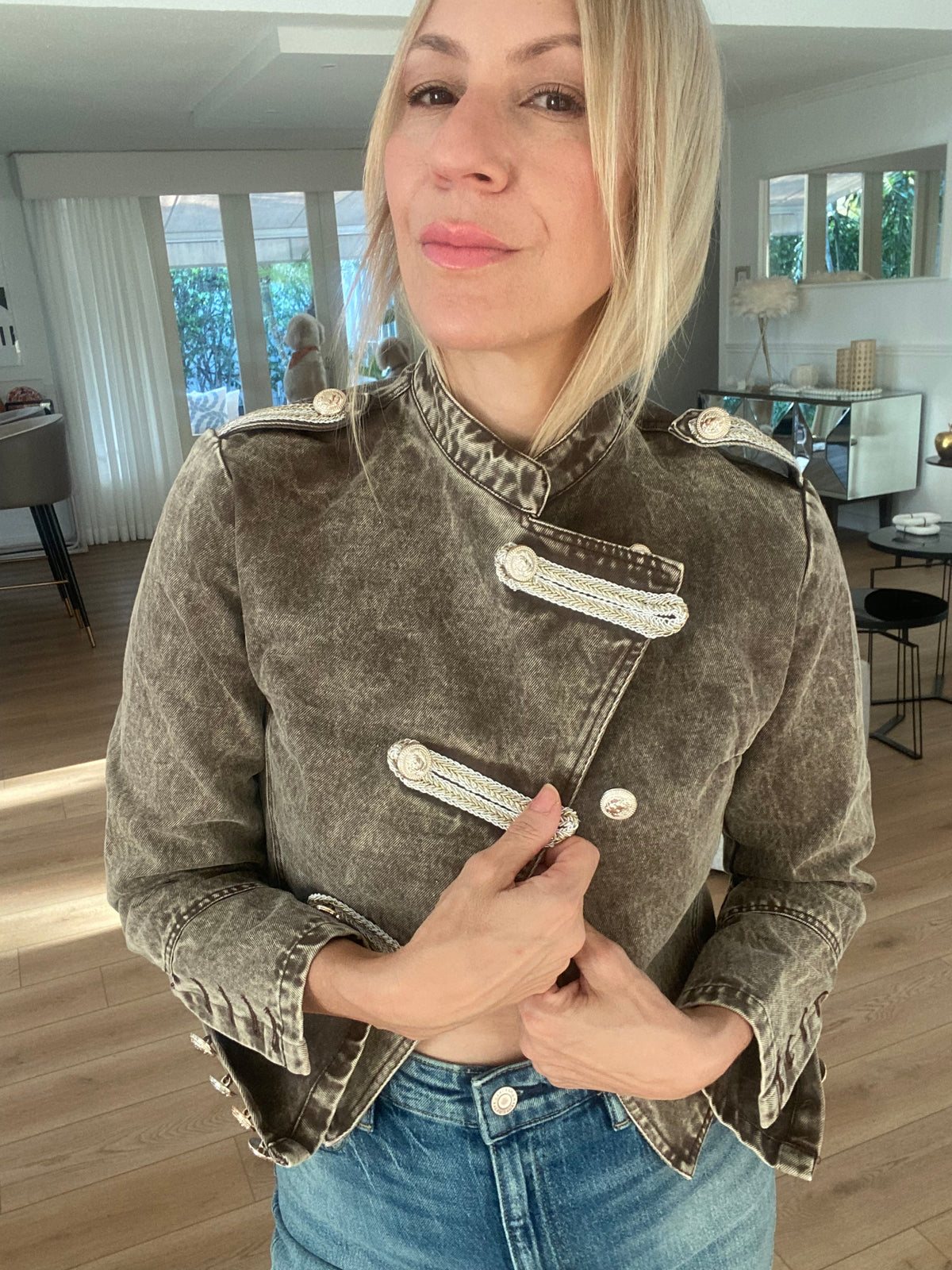Cropped Military Jacket