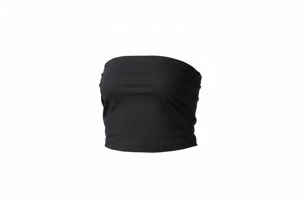 Black Tube Cotton Top Floating